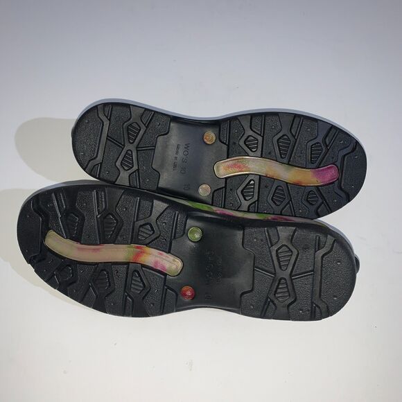 Sloggers Shoes Womens Size 10 Floral Garden Clogs Slip On Waterproof Made USA - Picture 9 of 10